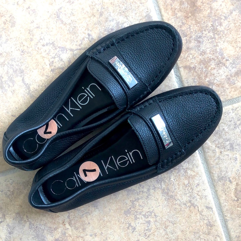 Calvin Klein leather flats